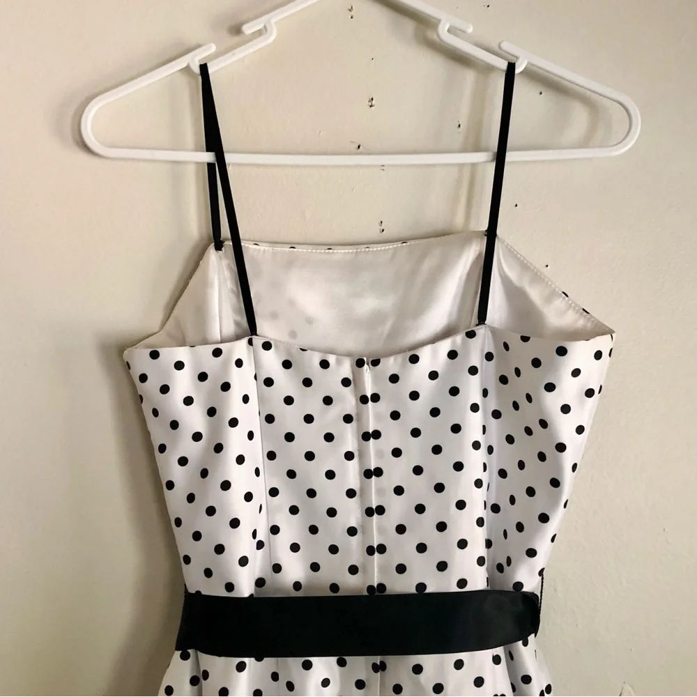 Vintage Jessica McClintock for Gunne Sax Polka Dot Mini Dress - Picture 7 of 9